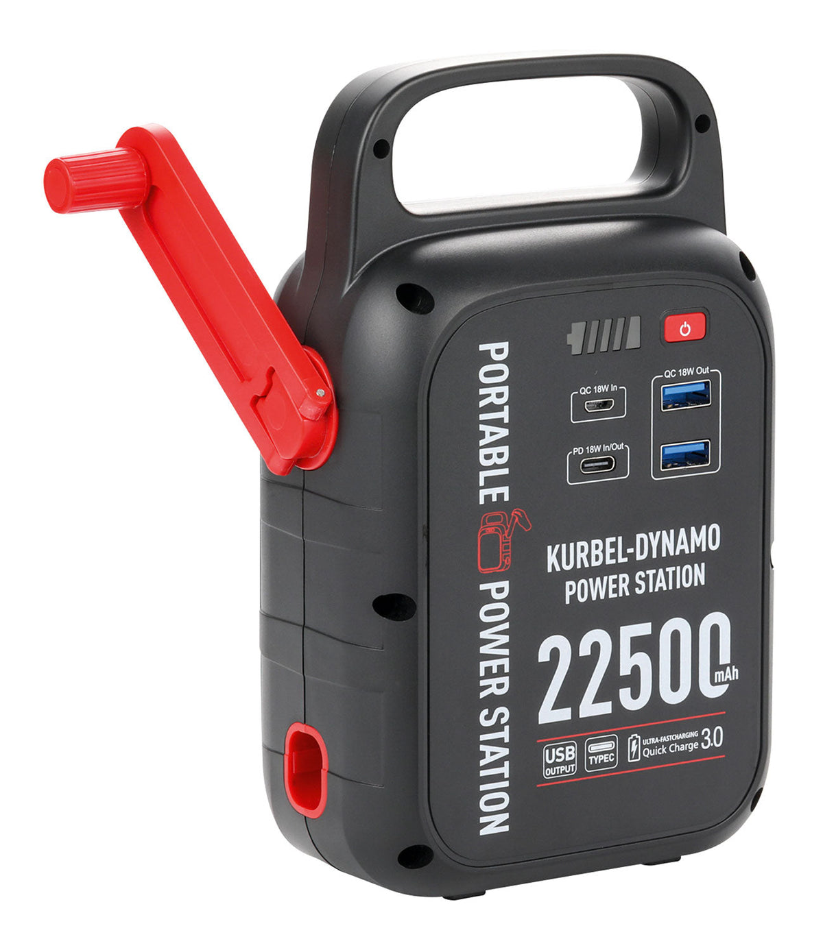 Kopp Verlag Kurbel-Dynamo-Powerstation 22500mAh