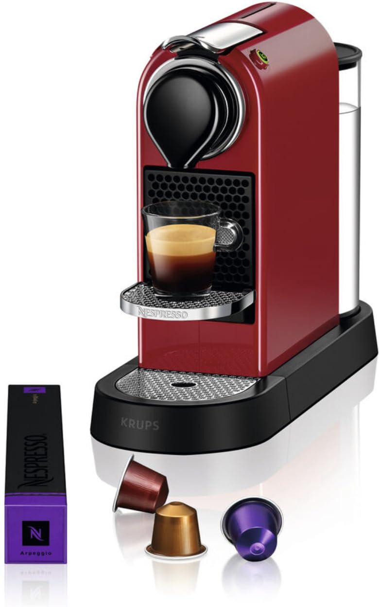 Nespresso Krups XN761B Citiz&Milk Kaffeekapselmaschine | automatischen Standby-Modus | 1260W | Wassertankkapazität: 1L | Pumpendruck: 19 Bar | silber