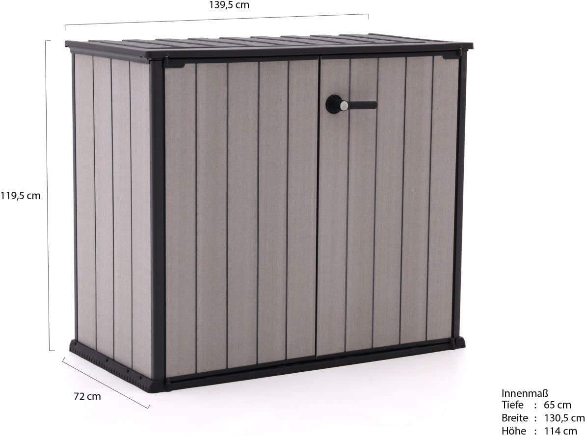 Keter Geräteschrank Patio Store, Grau, 1m³