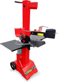CROSSFER Hydraulikspalter LS8T-230V/PRO / 8 Tonnen Spaltkraft / 230V Motor 3 kW/Auto-Rücklauf mit stufenlosem Rücklaufstopp / 55 cm Spaltlänge/Spaltgut Ø max. 30 cm / 2 Holzablagetische