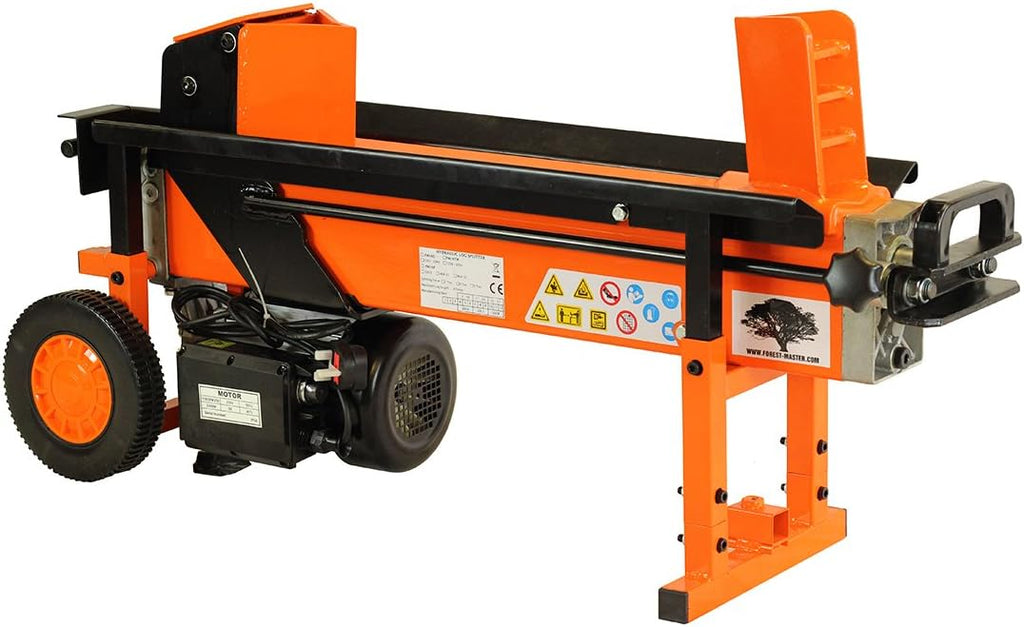 Forest Master FM16D Robustes elektrisches Holzspalter – 8 Tonnen Spaltkraft – Holzscheite bis zu 450 mm – vorgefüllt, gebrauchsfertig – DuoCut-Klinge – 2-Gang-Ramm