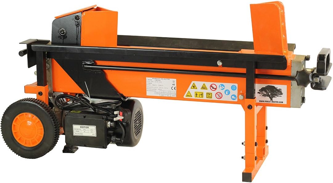 Forest Master FM16D Robustes elektrisches Holzspalter – 8 Tonnen Spaltkraft – Holzscheite bis zu 450 mm – vorgefüllt, gebrauchsfertig – DuoCut-Klinge – 2-Gang-Ramm
