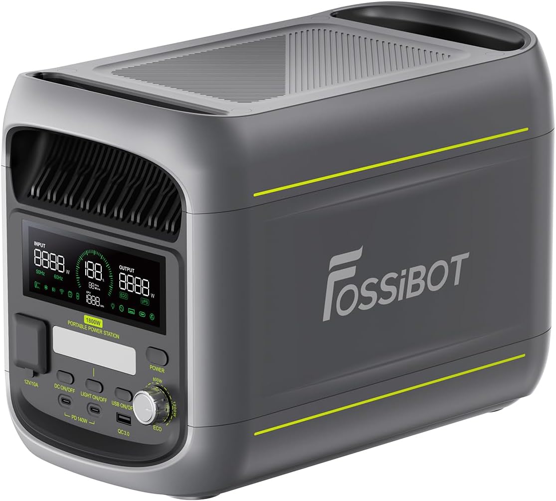 FOSSiBOT F1800 Tragbare Powerstation 1800W 1024Wh