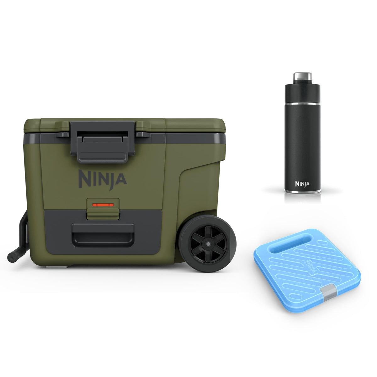 Ninja FrostVault Kühlbox mit Rollen und Isolierung, Wolkenweiß, FB245EUWH