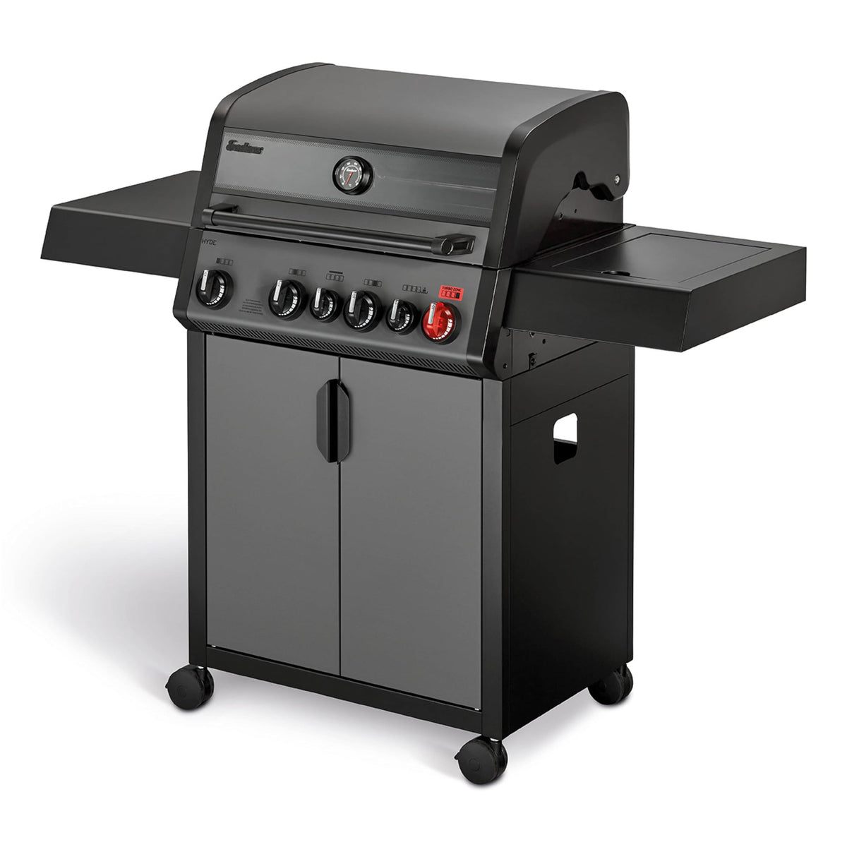 Enders® Gasgrill HYDE 3 SIKR Turbo, 3 Brenner aus Edelstahl für kraftvolles direktes und indirektes Grillen, 800 °C TURBO ZONE™, SWITCH GRID™, Infarot-Backburner und Seitenkocher, #8040