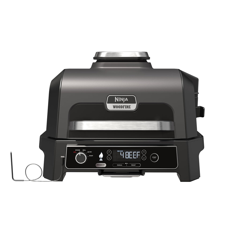 Ninja Woodfire Pro Connect XL Elektrischer BBQ Smoker Grill, wetterfest