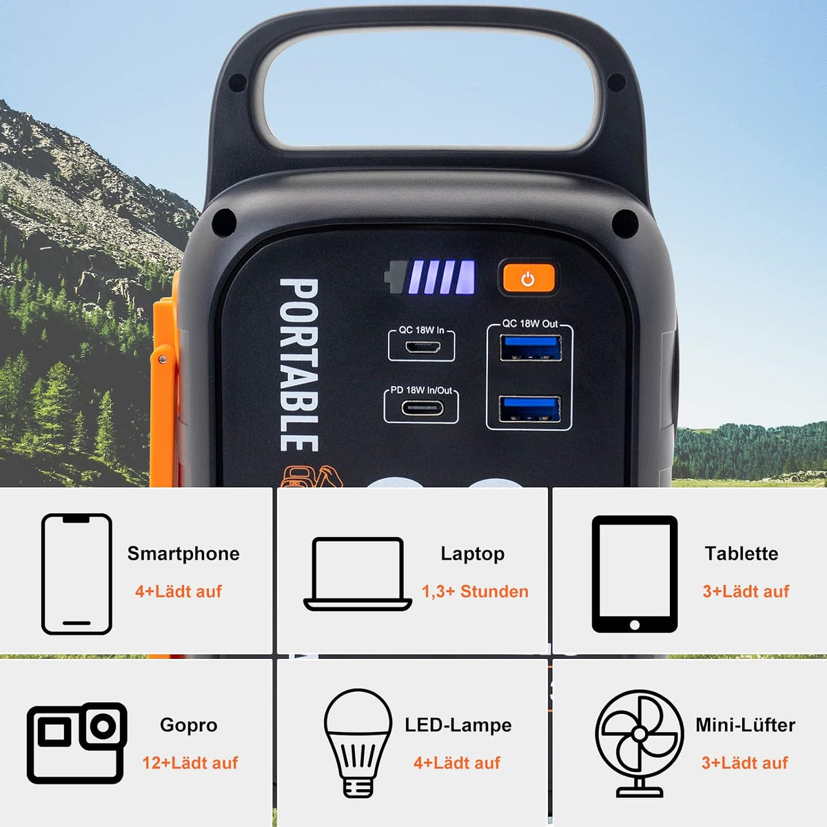 CAPTOK S60 Tragbare Powerbank 18W 83.25Wh