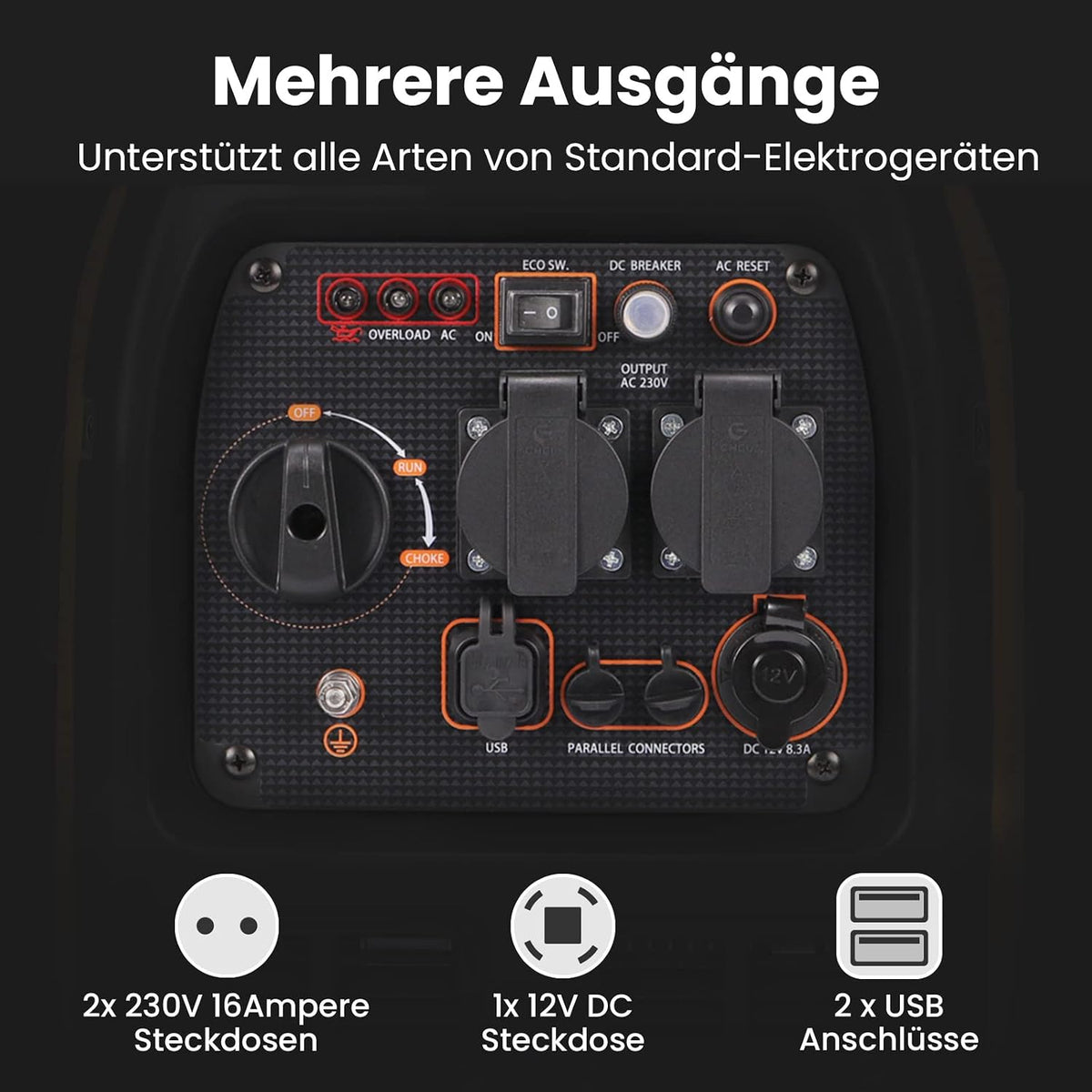 maXpeedingrods MXR3500 Inverter Stromerzeuger Benzin