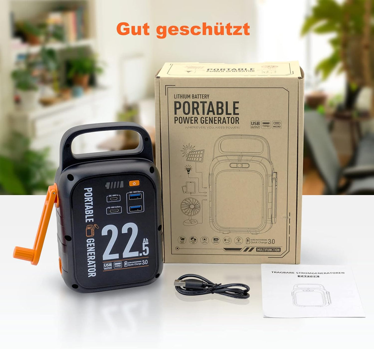 CAPTOK S60 Tragbare Powerbank 18W 83.25Wh