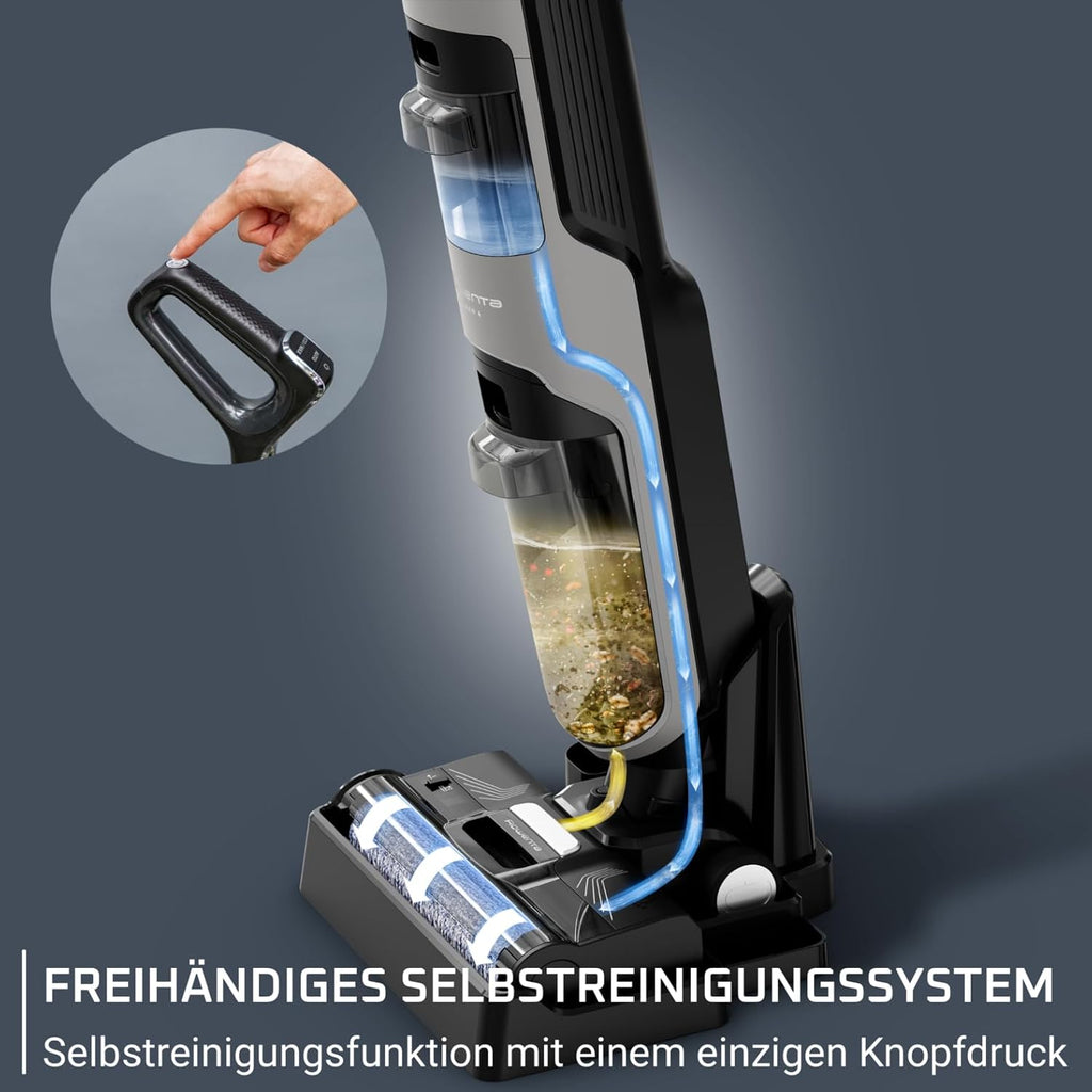 Rowenta X-Clean 4 kabelloser Nass-und Trockenstaubsauger, 50min Laufzeit