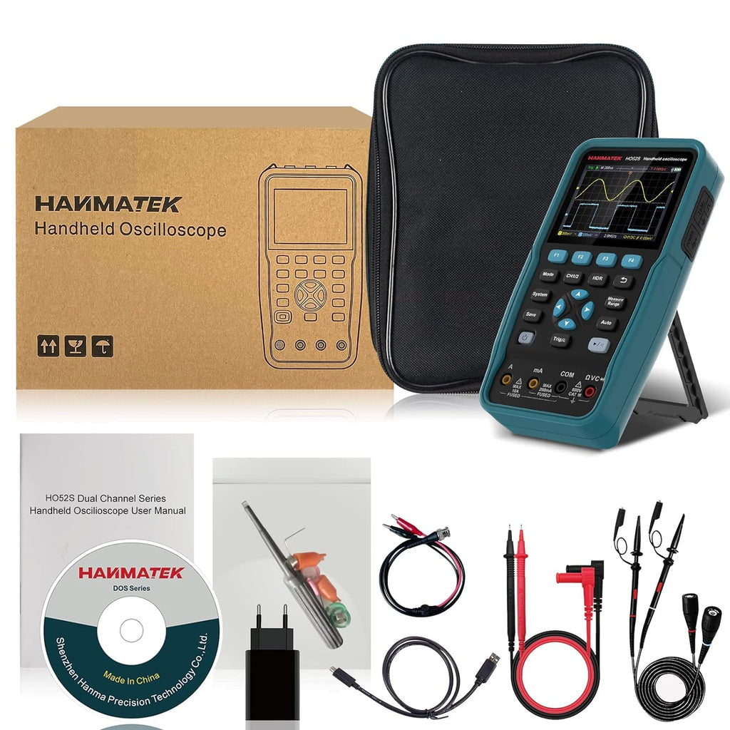 HANMATEK HO52S Handheld Oscilloscope 50MHz Bandwidth