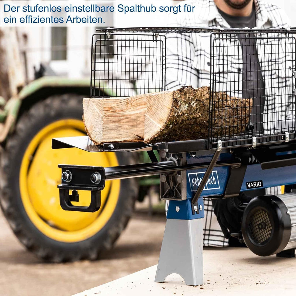 Scheppach Holzspalter HL760L liegend Brennholzspalter Hydraulikspalter | elektrisch 230V | Spaltkraft 7 Tonnen | Spaltlänge 520mm | 2200W Leistung