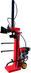 CROSSFER Holzspalter HSP13T-G6,5 13 Tonnen Spaltkraft / 104 cm Spaltlänge/Benzinmotor 6,5 PS 4 Takt OHV luftgekühlt / 2 Hand Bedienung/große Transporträder/hohe Spaltkraft