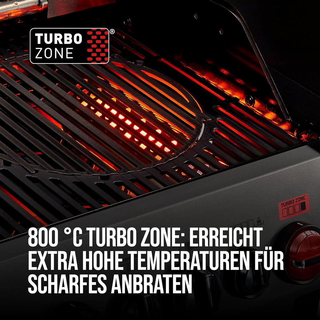 Enders® Gasgrill HYDE 3 SIKR Turbo, 3 Brenner aus Edelstahl für kraftvolles direktes und indirektes Grillen, 800 °C TURBO ZONE™, SWITCH GRID™, Infarot-Backburner und Seitenkocher, #8040