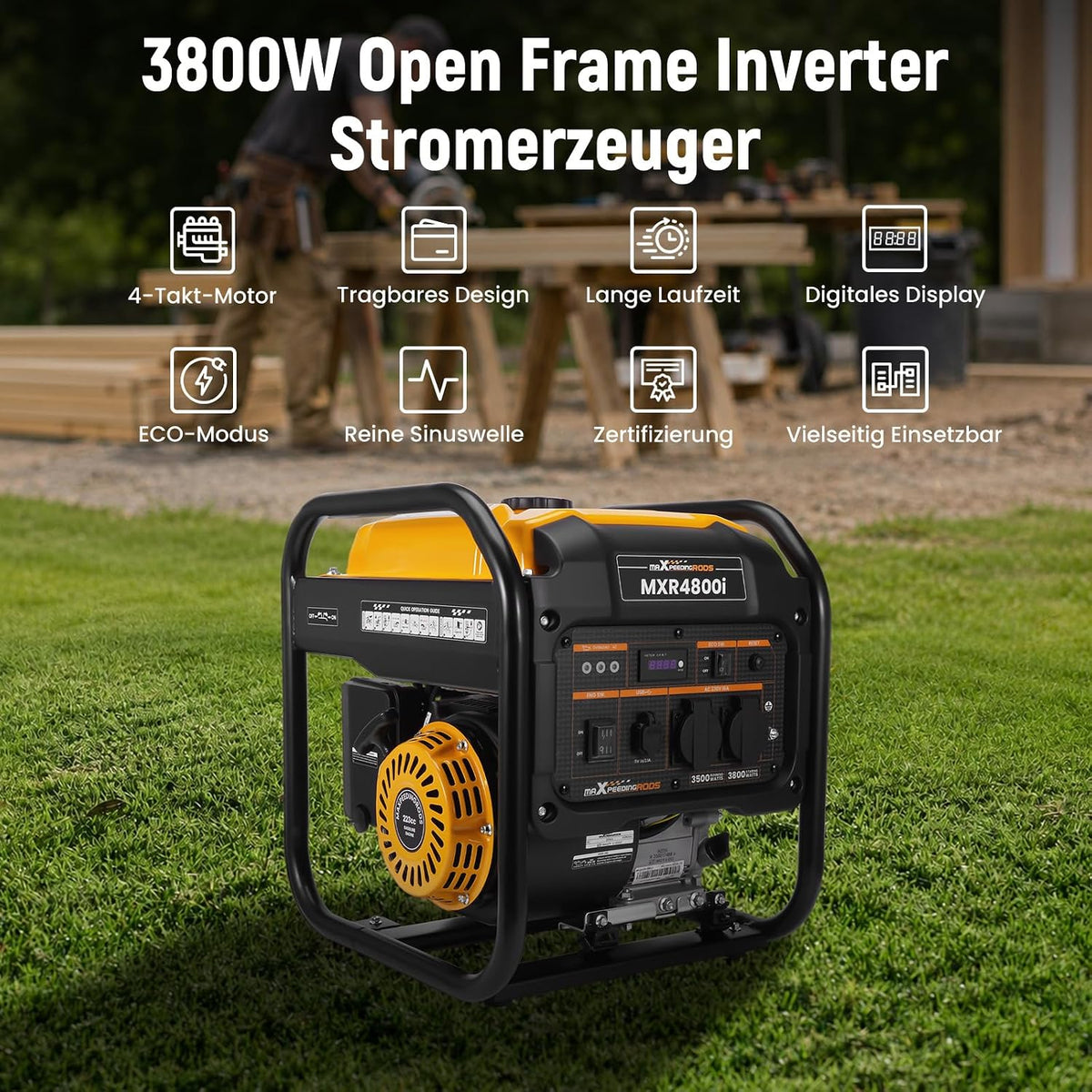 maXpeedingrods MXR4800I Inverter Stromerzeuger Benzin