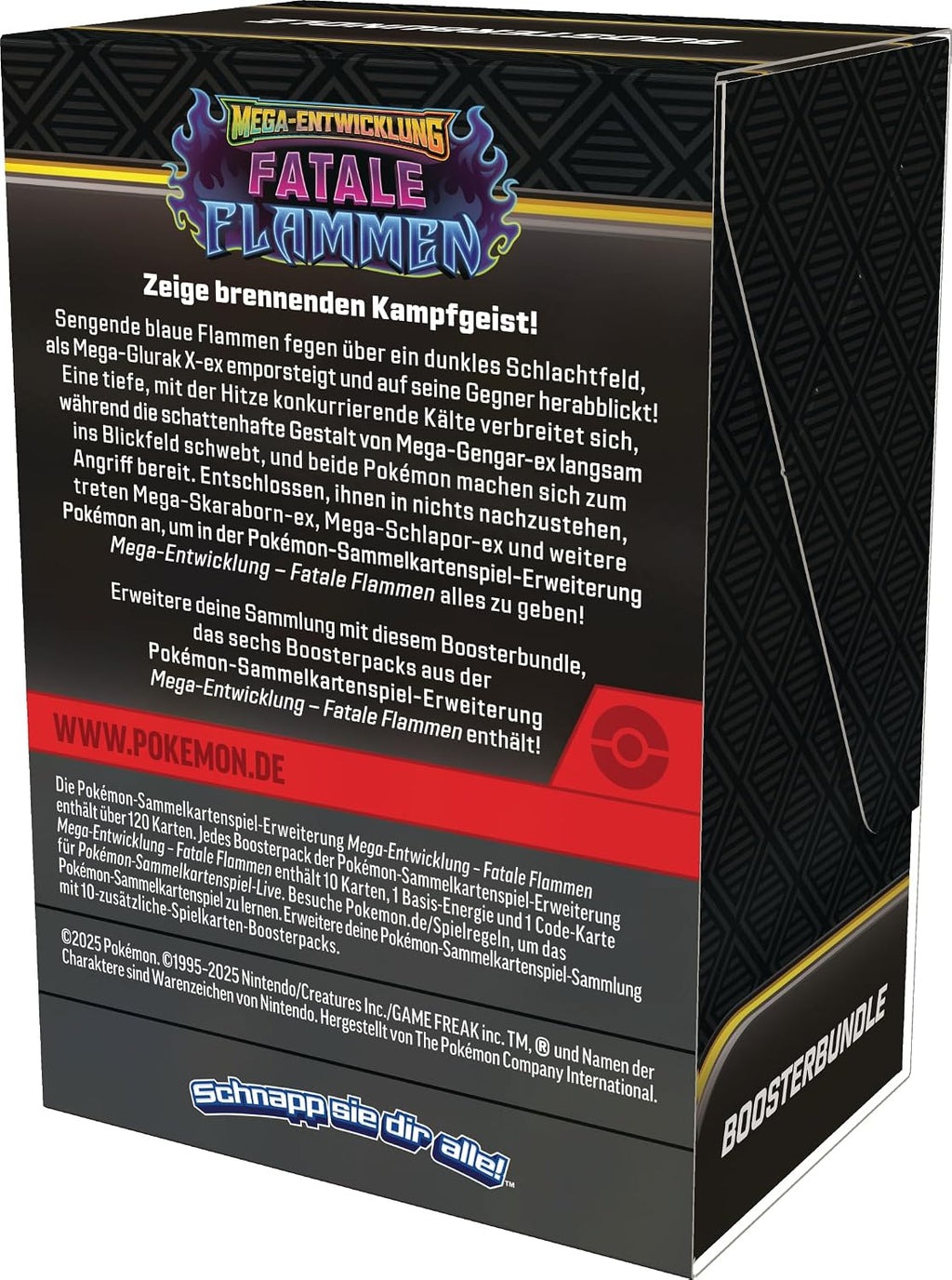 Pokémon-Sammelkartenspiel: Boosterbundle Mega-Entwicklung – Fatale Flammen (6 Boosterpacks)