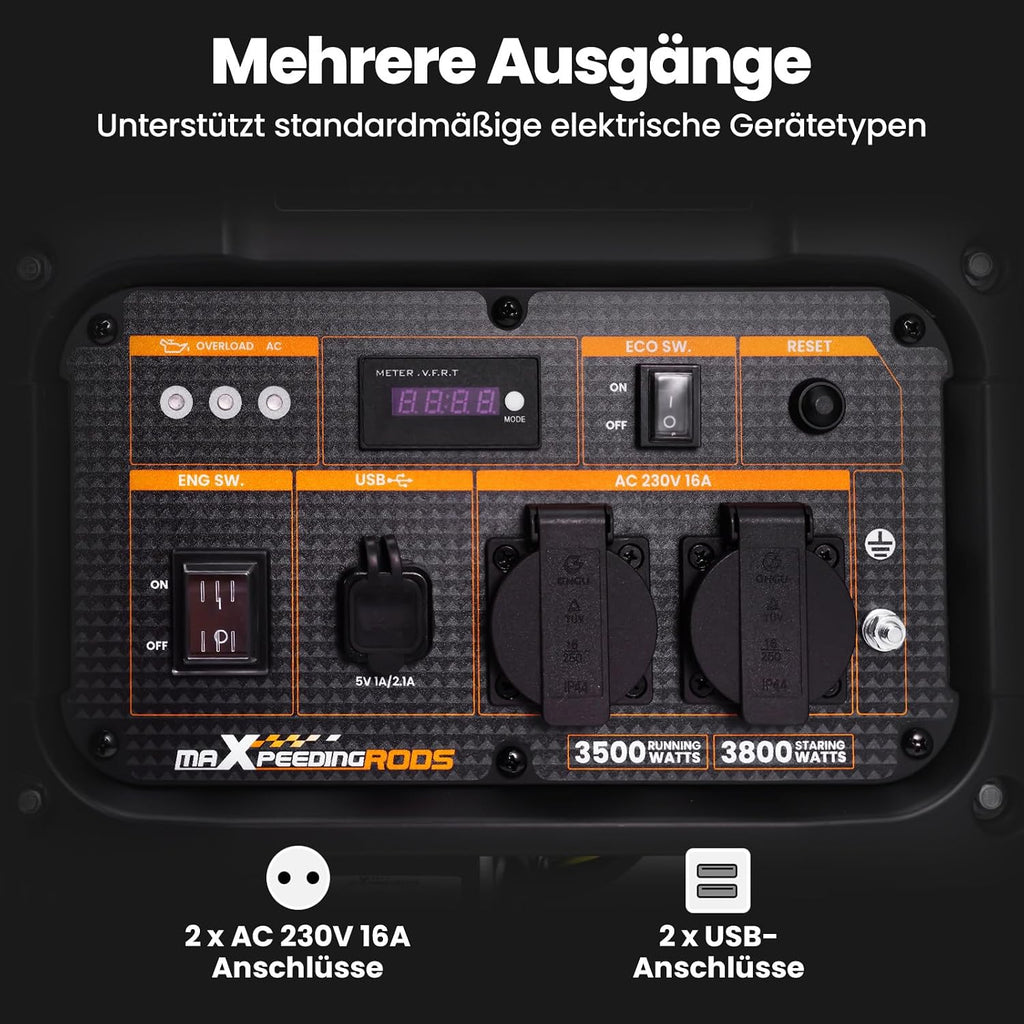 maXpeedingrods MXR4800I Inverter Stromerzeuger Benzin
