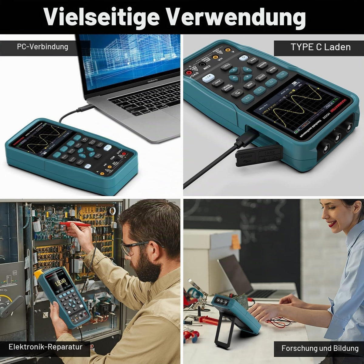 HANMATEK HO52S Handheld Oscilloscope 50MHz Bandwidth