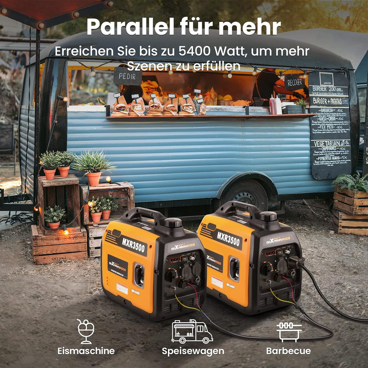 maXpeedingrods MXR3500 Inverter Stromerzeuger Benzin