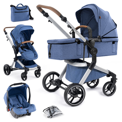 Bergsteiger Lugo 3in1 Kombikinderwagen Komplettset inkl Babyschale