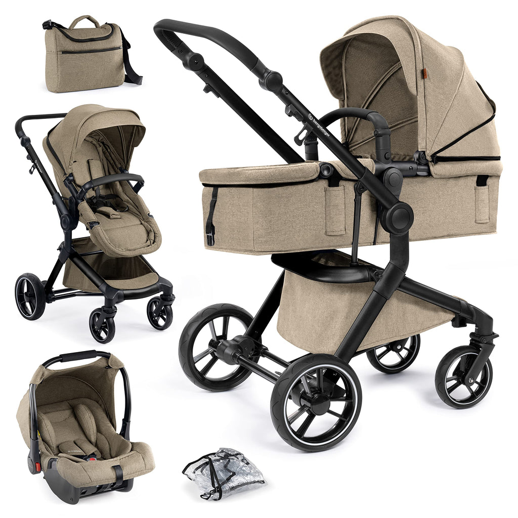 Bergsteiger Lugo 3in1 Kombikinderwagen Komplettset inkl Babyschale