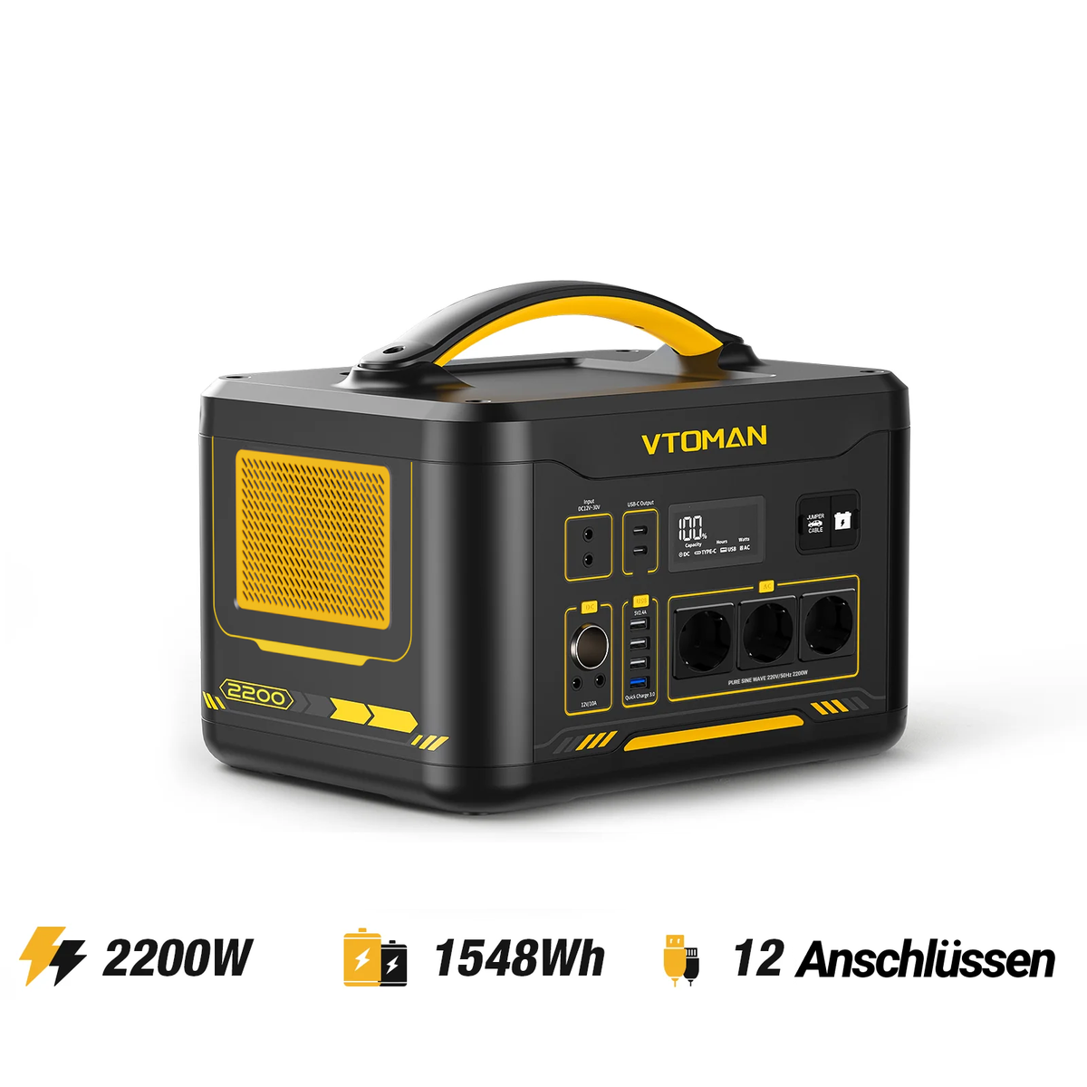 VTOMAN Jump 2200 Tragbare Powerstation 2200W