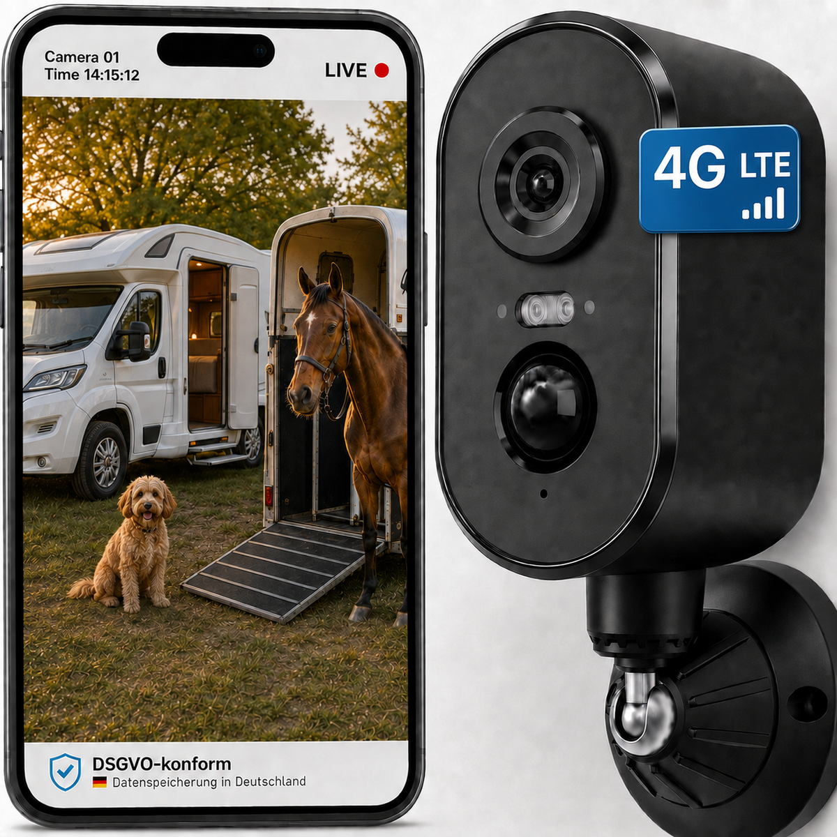 PetTec Cam Free 4G/LTE Überwachungskamera 9000mAh