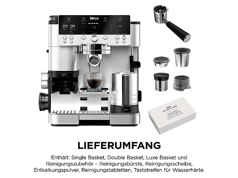 NINJA ES655EU Luxe Café Premier Plus Kaffeemaschine Silber