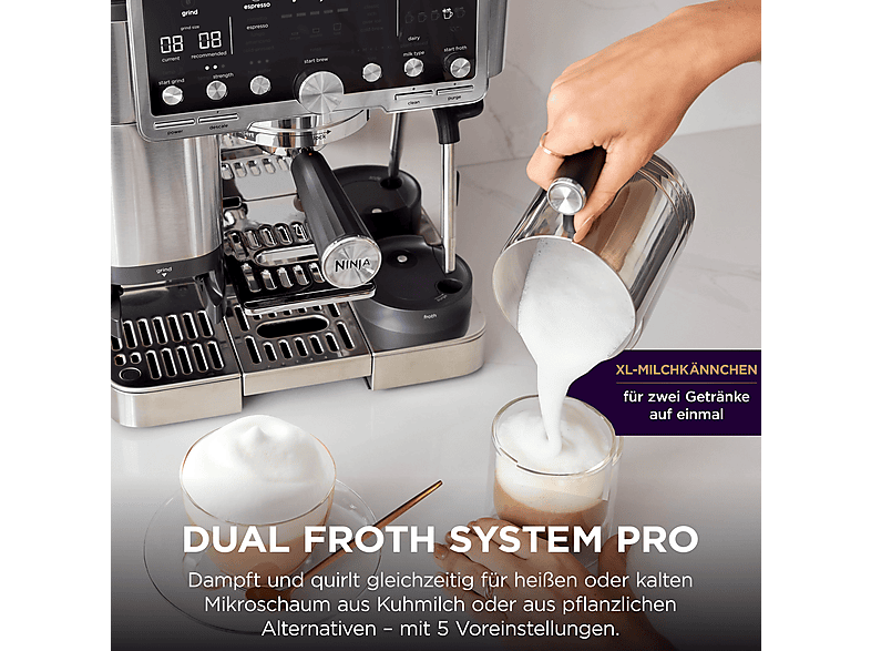 NINJA ES655EU Luxe Café Premier Plus Kaffeemaschine Silber