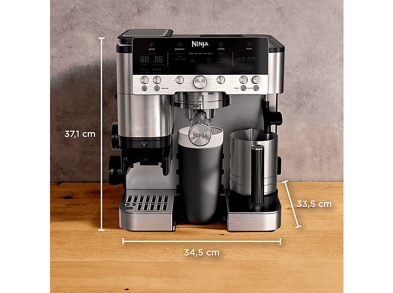 NINJA ES655EU Luxe Café Premier Plus Kaffeemaschine Silber