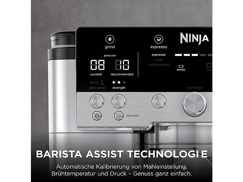 NINJA ES655EU Luxe Café Premier Plus Kaffeemaschine Silber