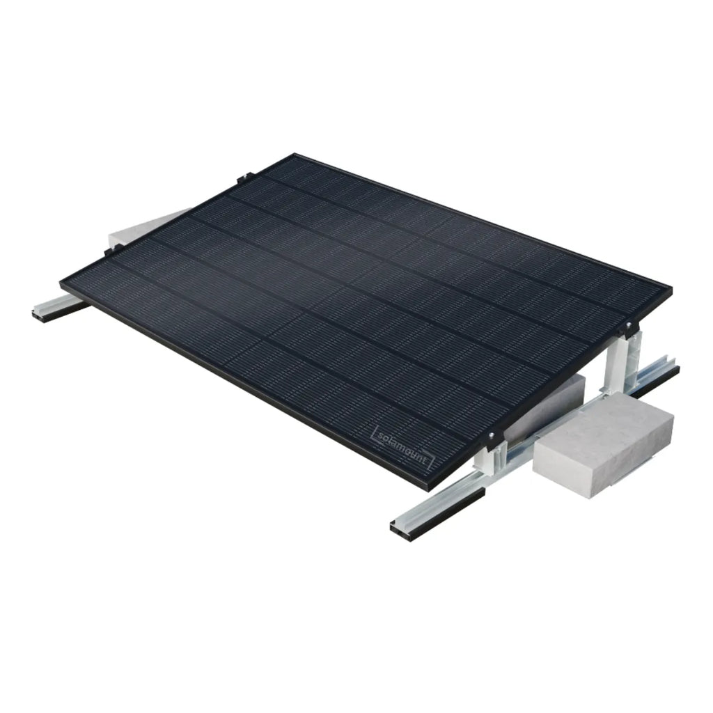 Solamount Flachdach PV-Halterung für 1 Solarmodul