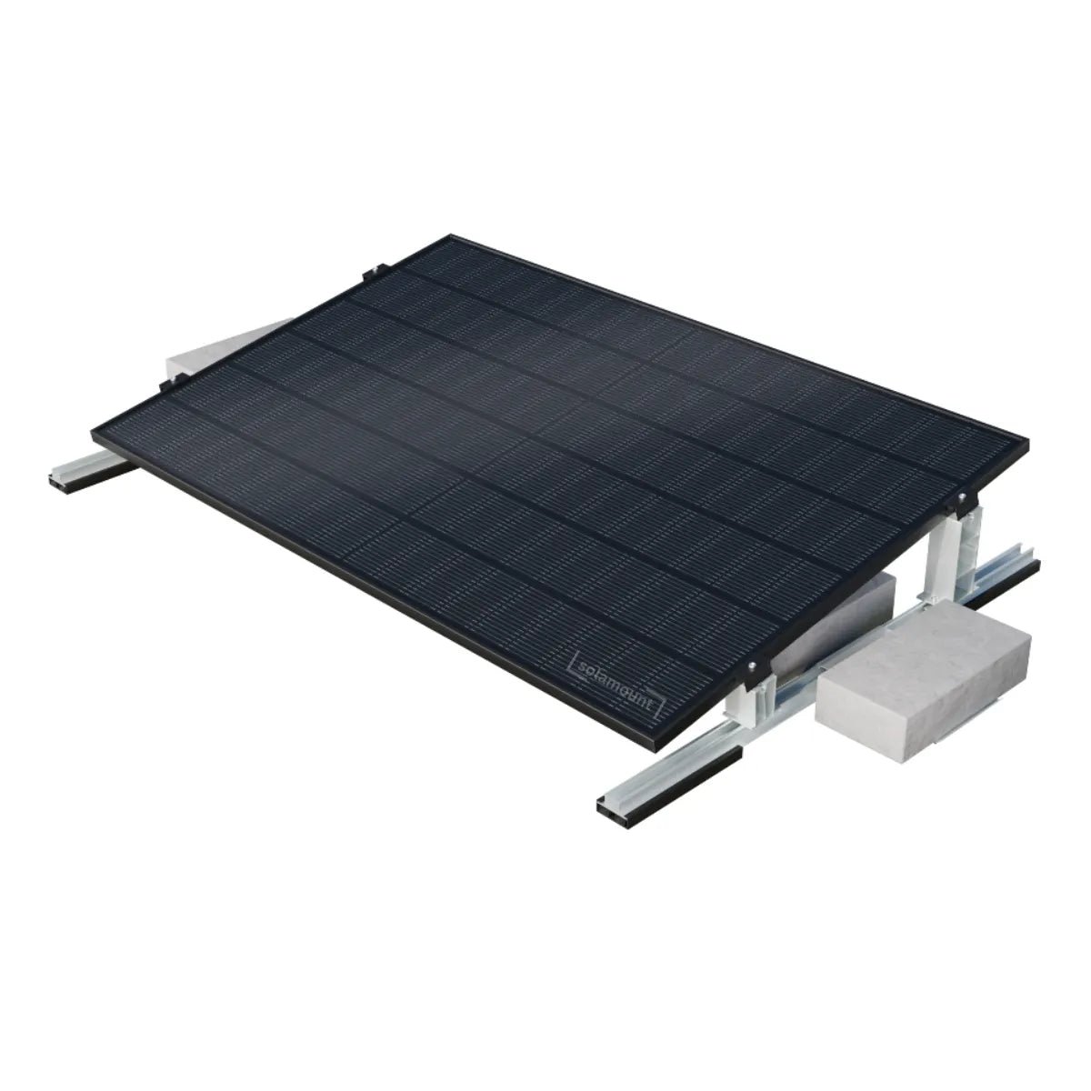 Solamount Flachdach PV-Halterung für 1 Solarmodul