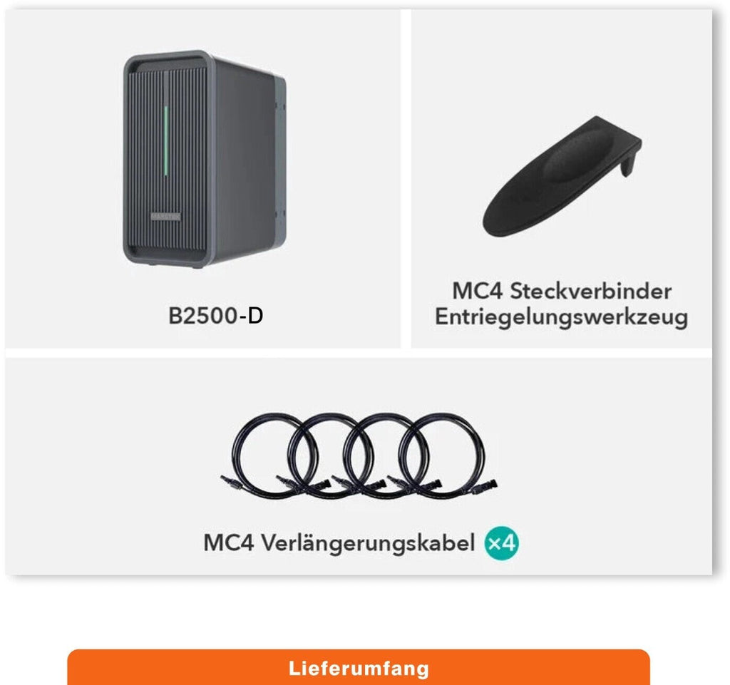 Marstek B2500-D Balkonkraftwerk Speicher 2,24 kWh 1600W