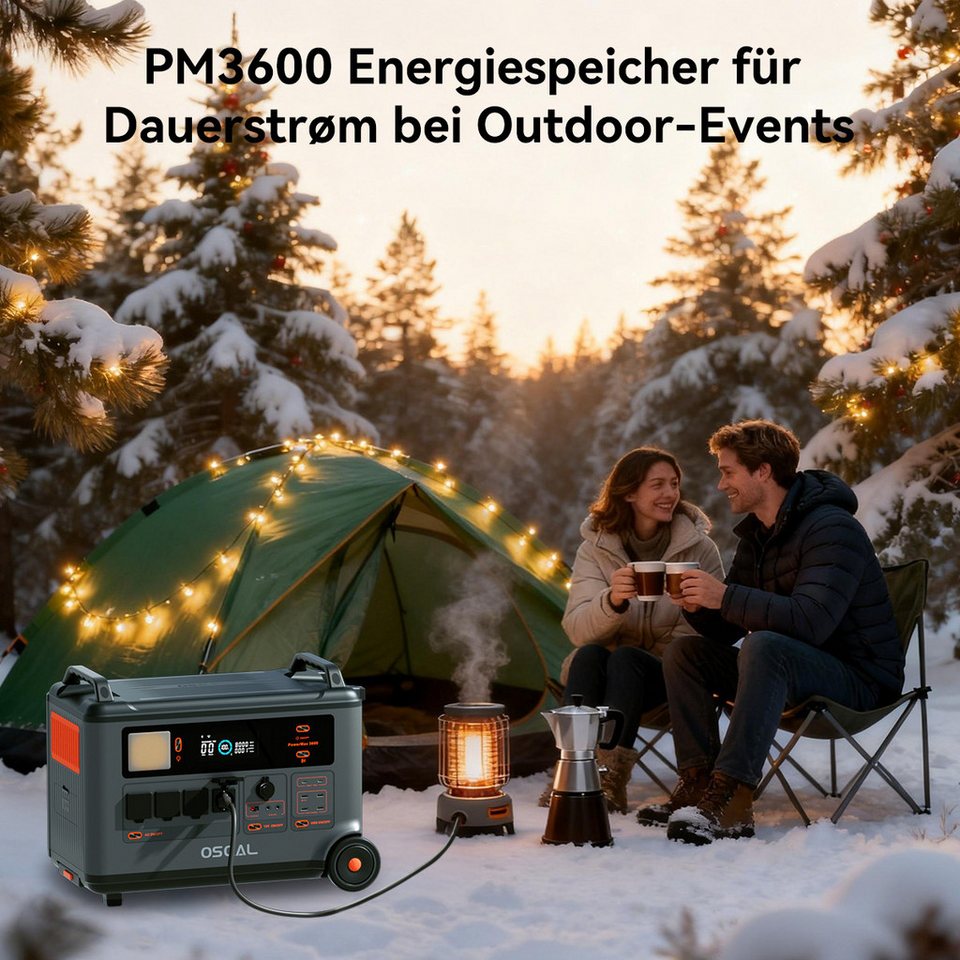 OSCAL PowerMax 3600 Powerstation 3600W 3600Wh